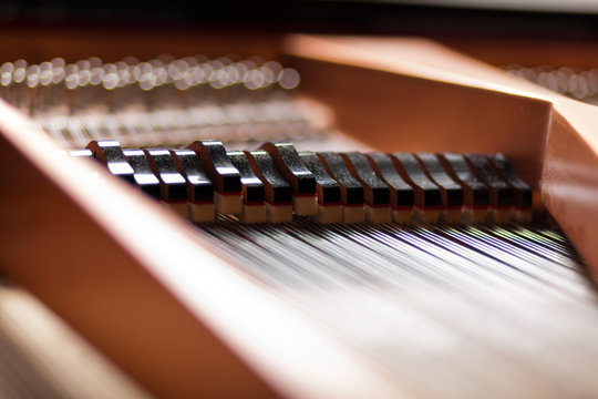 Details Inside A Piano