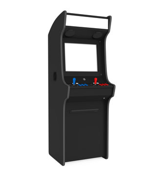 Arcade Game Machine Isolated