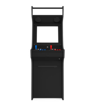 Arcade Game Machine Isolated