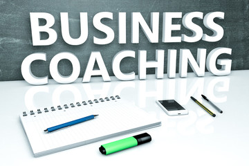 Business Coaching text concept