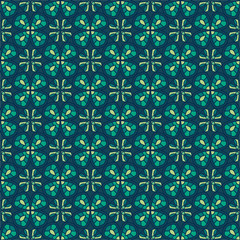 Ornamental seamless pattern. Repeating color geometric background