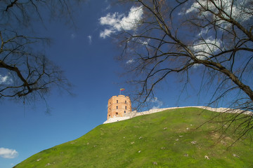 Gedimino Tower and old fortress in Vilnius, Lithuania