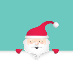 Christmas background with Santa Claus 