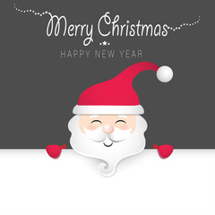 Christmas background with Santa Claus 
