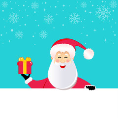Christmas background with Santa Claus 