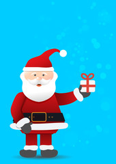 Christmas background with Santa Claus 