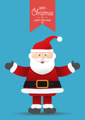 Christmas background with Santa Claus 