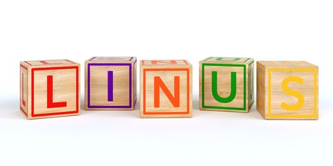 Name Linus bunte Würfel