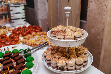 delicious  dishes  on the table for party