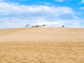 Para gliding at Jockey's Ridge State Park