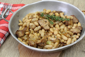 agneau et haricots blancs