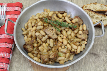 agneau et haricots blancs