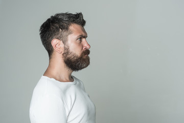 Fototapeta premium Hipster with sad face.