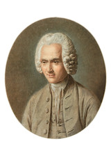 Portrait of philosopher Jean Jacques Rousseau
