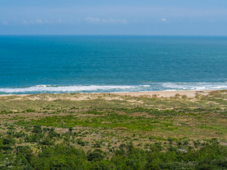 Aerial view from the top of Hatteras Lighthouse