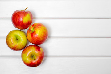 Red beautiful apples