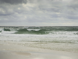 Fototapeta na wymiar Dreamlike Stormy Gulf Coast Seascape