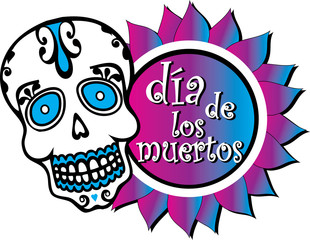 Day of the Dead Color Graphic