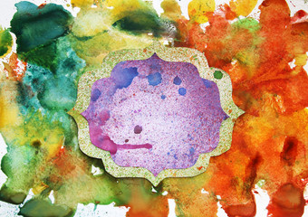 abstract watercolor background with place for your text