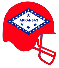 Arkansas State Flag Football Helmet