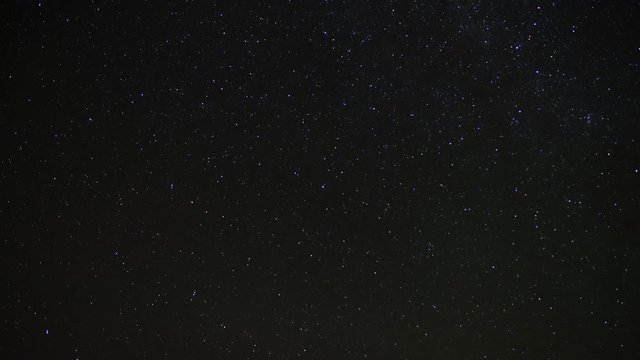 Time lapse of stars rotating around the North Star