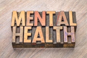 mental health in letterpress wood type