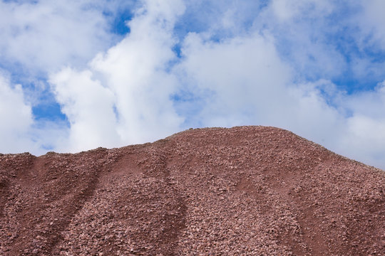 desert dunes - deserted gravel desert hills
