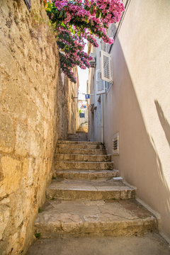 Fototapeta Street scene in Croatia
