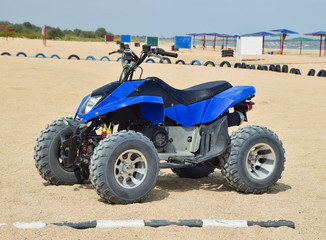 Small ATV rentals. Rental services on the beach by the sea