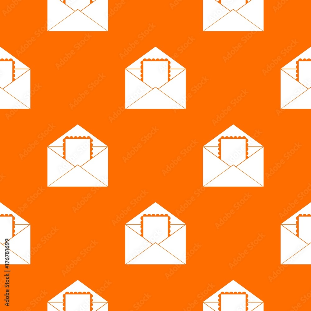 Poster envelope with card pattern seamless