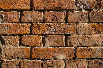 An old brick wall.