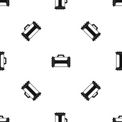 Welding machine pattern seamless black
