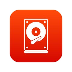 HDD icon digital red
