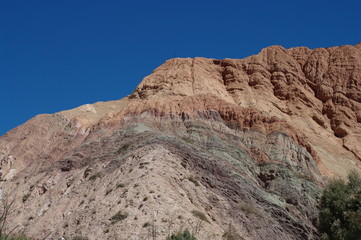 Fototapeta na wymiar Formations géologiques dans le Nord-Ouest argentin - 3