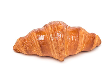 Fresh croissant isolated on white background