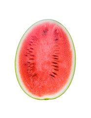 watermelon top view isolated on white background