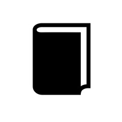 Book icon, flat vector graphic on isolated background.