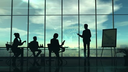 Conducting a corporate presentation