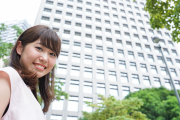 Fototapeta premium Business woman walking
