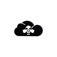 respirator on cloud icon