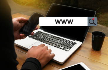 WWW Website Online Internet Web Page computer Browser Connection Network Concept to use www