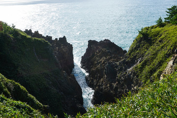 義経の舟渡　石川県　能登の景勝地