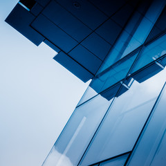 detail shot of modern business buildings in city