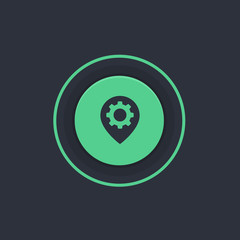 Modern Circle App Button