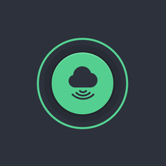 Obraz premium Modern Circle App Button