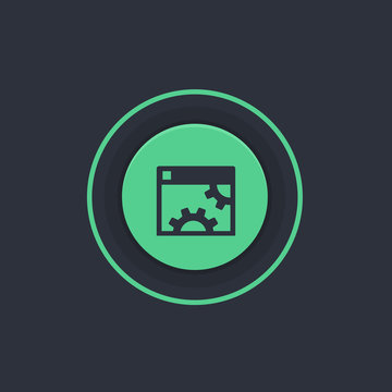 Modern Circle App Button
