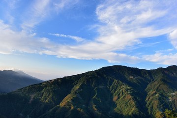  Mountains and clouds in the Hsinchu,Taiwan.