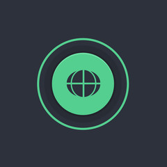 Modern Circle App Button