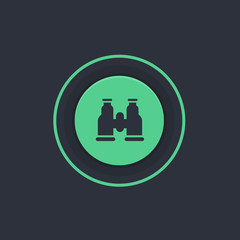 Modern Circle App Button