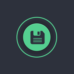 Modern Circle App Button
